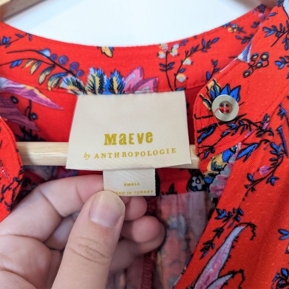 Anthropologie Maeve Windham Floral Print Tunic Top, Size S - Picture 5 of 8